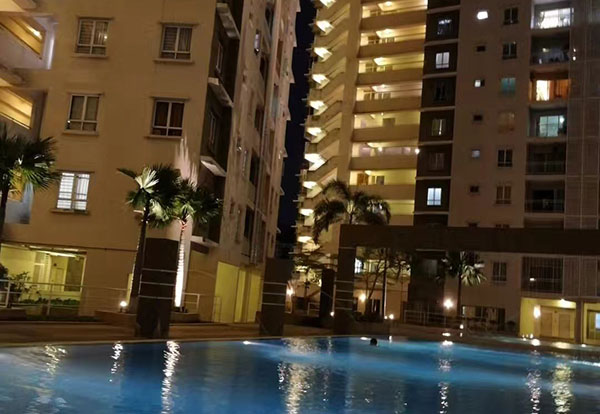 校园夜景